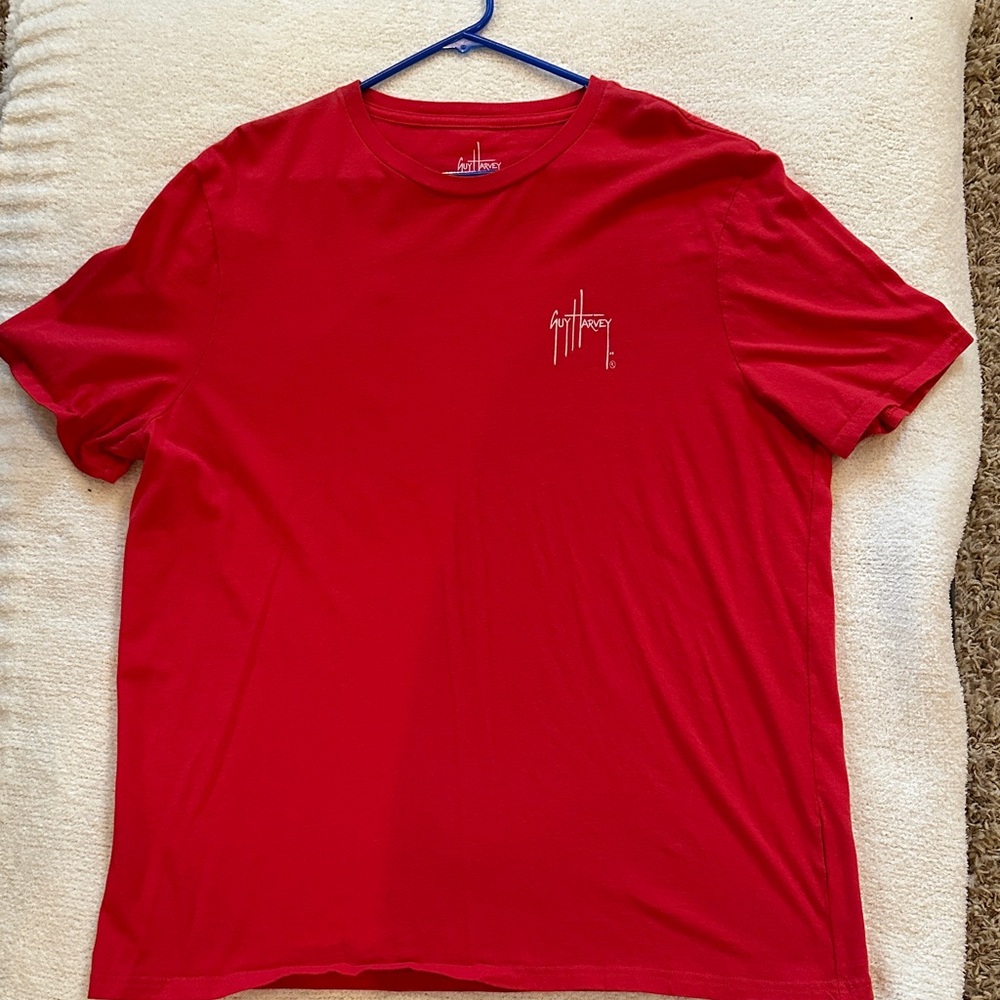 Guy Harvey Vibrant Red Short Sleeve Tee